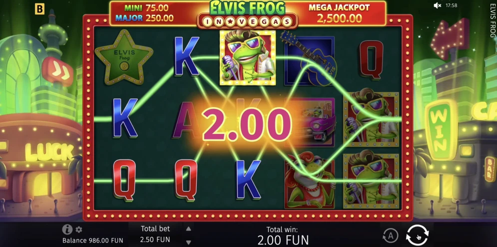 Elvis Frog in Vegas