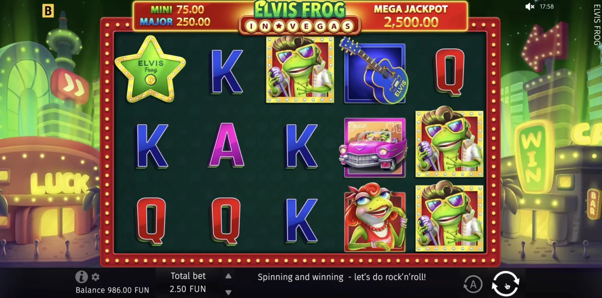 Elvis Frog in Vegas